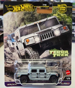 Hummer H1 2025 Hot Wheels Car Culture Terra Trek #1/5 en gris con RR - Imagen 1 de 3