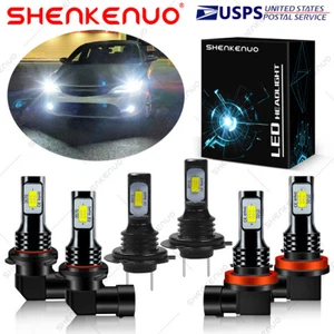 For Suzuki Grand Vitara 2006-2013 6X LED Headlights + Fog Light Bulbs 6000K HKB - Picture 1 of 12