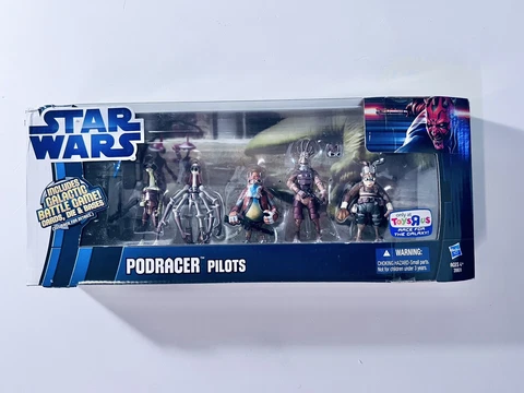 STAR WARS PODRACER PILOTS TOYS R US EXCLUSIVE 5 FIGURE SET 2012 MOVIE HEROES Cover
