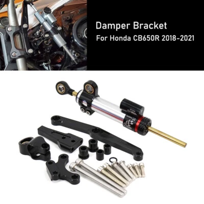 Kit de montaje de soporte amortiguador estabilizador de dirección CNC para Honda CB650R 2018-2021 Foto 1 de 4
