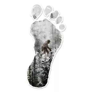 Footprint Bigfoot Sasquatch Vinyl Decal Sticker - ebn9218 - Picture 1 of 1