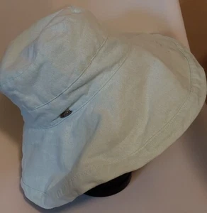 Scala Collezione AQUA BLUE Sun Hat LANIKAI Bucket Beach Cotton Adjustable Size - Picture 1 of 8
