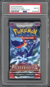 PSA 8 - Paldea Evolved - PRINT SHIFT ERROR PACK - Quaquaval - Pokémon TCG - Picture 1 of 5