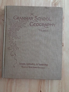 Grammar School Geography by John N. Tilden HC 1894 - Picture 1 of 1