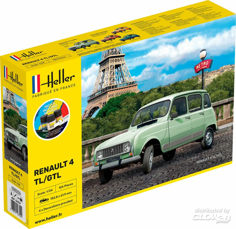 Heller: STARTER KIT Renault 4l in 1:24 [1000567590] - Immagine 1 di 1