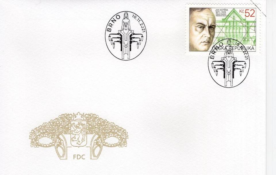 2021 The 150th Anniversary of the Birth of Jan Kotěra, 1871-1923  FDC19330 - Image 1 of 1