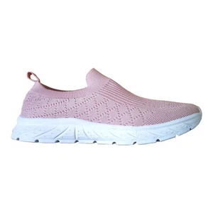 Damen Strick Jogging Gym Schuhe Slipper PINK Turnschuhe Sneaker Damen Größe wählbar  - Bild 1 von 6