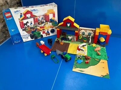 LEGO DUPLO 3618 Granja Alfombra Tractor  Vaca Cerdo Caballos  Oveja CAJA - Imagen 1 de 4