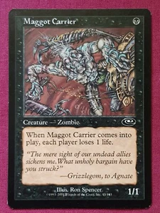Magic The Gathering PLANESHIFT MAGGOT CARRIER black card MTG - Picture 1 of 2
