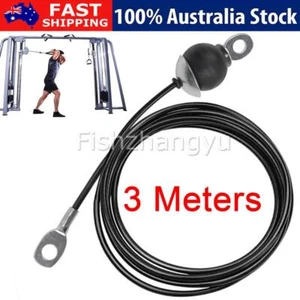 300cm Steel Gym Wire Rope Home Cable Machine Pulley Fitness Replacement AUS - Picture 1 of 9