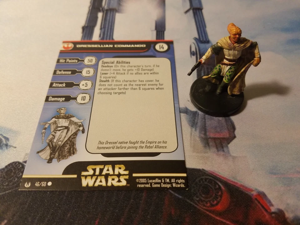 Star Wars Miniatures Universe 46 Dressellian Commando - Image 1 of 1
