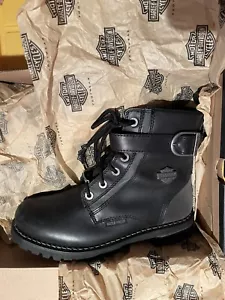 Stivali Harley Davidson donna 7,5 impermeabili neri nuovi con scatola Carlotta Biker - Foto 1 di 9