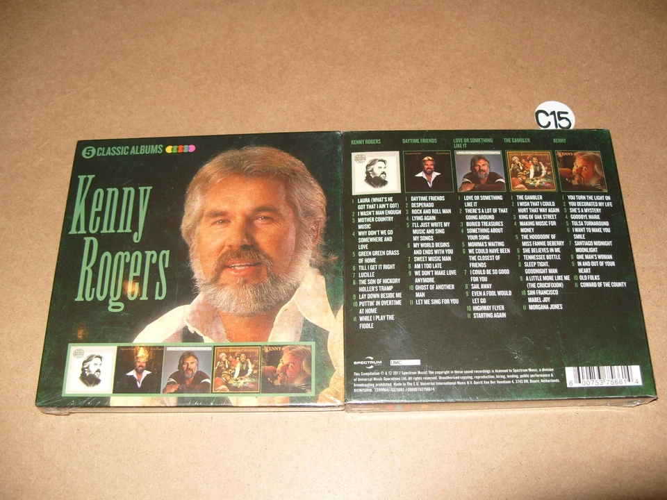 Kenny Rogers / 5 Classic Albums  5 cd 2017 NEW AND SEALED.  (C15) - Image 1 of 1