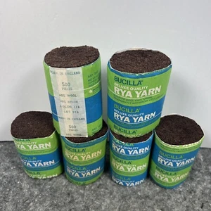 Vintage Bucilla Deluxe Qualität RYA Garn 4 Zoll lang Menge 6 England 60/40 #132 - Bild 1 von 7