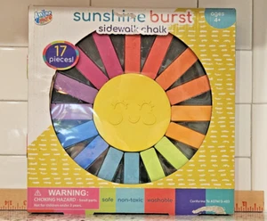 Anker Art Sunshine Burst Sidewalk Chalk - 17 Pieces - Bright Colors - Picture 1 of 3