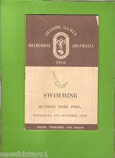 #D146. 1956 MELBOURNE OLYMPIC GAMES SWIMMING PROGRAM, 5th December