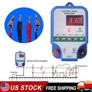 Wechselstrombetriebenes Zaunladegerät LCD-Display 2,5 J Elektrozaun Energizer für Vieh - Bild 1 von 17