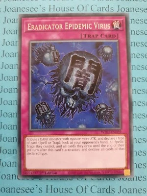 Eradicator Epidemic Virus WISU-EN059 Rare Yu-Gi-Oh Card 1st Edition New - Image 1 of 4