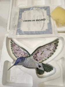 NEW Lena Liu Fantasies in Flight hummingbird PRECIOUS JEWEL Bradford Exchange - Picture 1 of 3