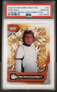 Han Solo - 2024 Topps Star Wars High Tek Throne Room Orange Gold Foil /50 POP 1 - Picture 1 of 2