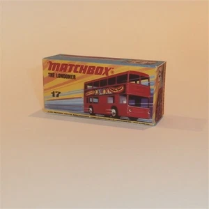Matchbox Lesney Superfast 17 f2 The Londoner Bus I Style Repro Box - Imagen 1 de 4