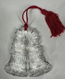Waterford Crystal 2000 Christmas Bell Paperweight New - Picture 1 of 9