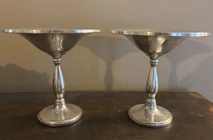 Vintage Fisher #917 Sterling Silver Weighted Pedestal Compote Candy Dish Pair - Picture 1 of 12
