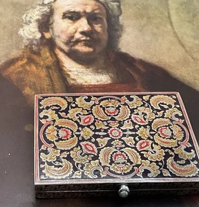 Antikes emailliertes Repousse Sterling Zigarettenetui Nachlass - Bild 1 von 11