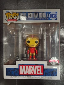 FUNKO POP DE LUXE HALL OF ARMORl: IRON MAN MODEL 4 #1036 MARVEL BOBBLE HEAD - Picture 1 of 6