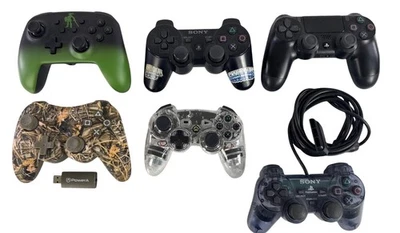 Lote de seis mandos Playstation PowerA Sixaxis Powershock3 sin probar Foto 1 de 4