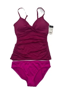 NWT Lauren Ralph Lauren Women’s Swimwear Two Piece Tankini Set Size 8 Two Colors - Picture 1 of 7