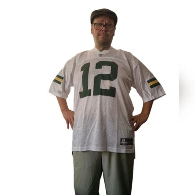 Camiseta para hombre Reebok NFL On Field 2XL GB Packers Aaron Rodgers #12 verde y blanca Foto 1 de 4
