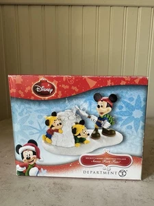 Department 56 Disney Mickey's Merry Christmas Village Snow Fort Fun Figure w/box - Picture 1 of 9