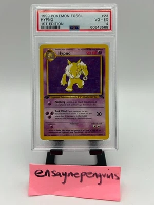 1999 Pokemon Fossil #23 Hypno 1st First Edition Card PSA 4 VERY GOOD - EXCELLENT - Image 1 of 2