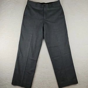 LL Bean 100% Wool Men’s Size 33x33 Classic Fit Dress Pants Dark Gray - Picture 1 of 11