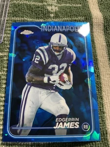 2024 TOPPS CHROME SHAPPIRE EDGERRIN JAMES #87 BLUE - Picture 1 of 2