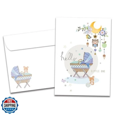 Tree-Free Greetings - New Baby Greeting Card - Artful Designs - 1 Card + Matc - Image 1 of 4