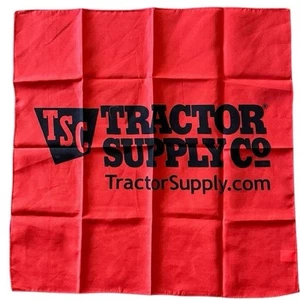 TSC Tractor Supply Company Bandana Western Quadrat Schal Werbung Promo Bauernhof - Bild 1 von 6
