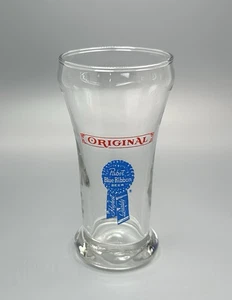 Pabst blaues Band Bier Schein Glas / Vintage Taverne Werbung / Männerhöhle Bar Dekor - Bild 1 von 10