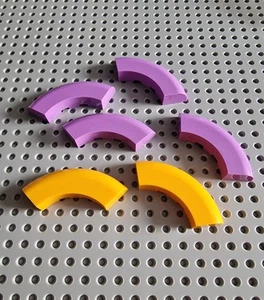 Lego Rundstein Viertel Kreis 5x5x1 Lila Orange 6 Stück 24599 P4 - Bild 1 von 1