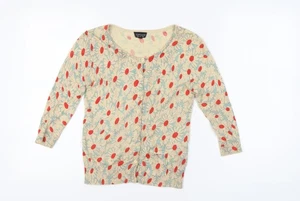 Topshop Women's Multicoloured Floral Cardigan UK 8 - Picture 1 of 12