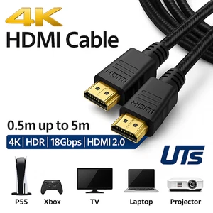 Cable HDMI 4K Ultra HD Alta Velocidad 2.0 Plomo HDR ARC PS5 Xbox TV PC 0.5m - 5m - Imagen 1 de 1