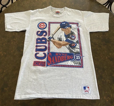 Винтажная футболка Chicago Cubs с одним стежком репринт Ryne Sandberg AN54365 - Изображение 1 из 2