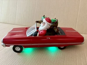 Gemmy Santa Clause and 2 Reindeer  Convertible Impala Musical Low Rider Car - Picture 1 of 19