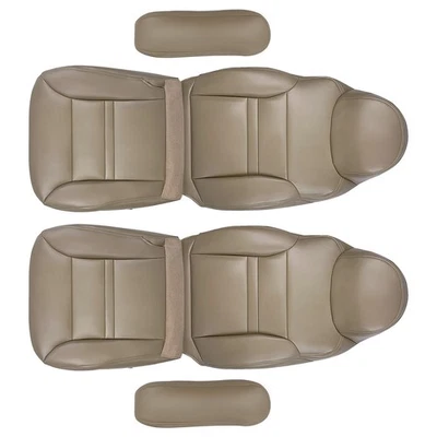 6x Cubierta de asiento inferior y superior de cuero tostado para Ford Excursion Limited 2000 2001 Foto 1 de 4