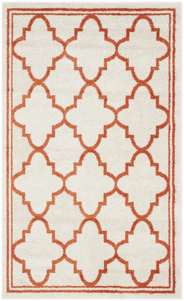 Safavieh Amherst BEIGE / ORANGE 2'-6" X 4'  - AMT422F-24 - Image 1 of 3