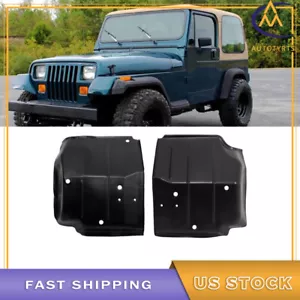 Para Jeep Wrangler Yj 1987 1988-1995 negro piso delantero pan lado conductor y pasajero - Imagen 1 de 11