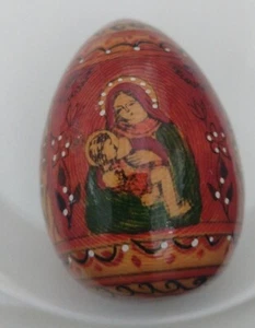 Icono ruso  huevo  madera vintage - Imagen 1 de 7