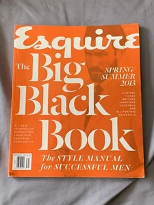 ESQUIRE THE BIG BLACK BOOK SPRING / SUMMER 2013 THE STYLE MANUAL FOR SUCCESS VG - Picture 1 of 3