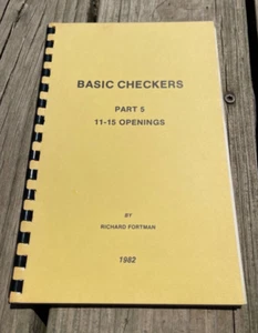 Basic Checkers Part 5; 11-15 Openings By Richard Fortman 1982 - Picture 1 of 8